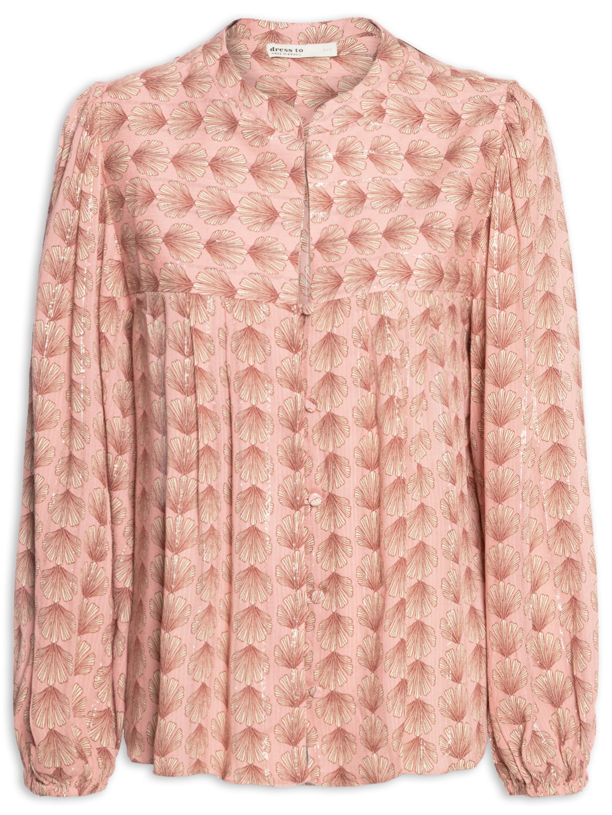 Bata Feminina Lurex Estampa Maresia - Rosa