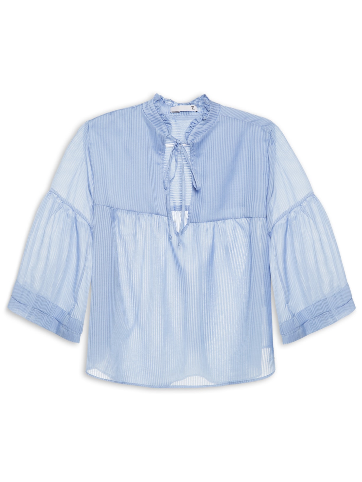 Bata Feminina Manga 3/4 - Azul