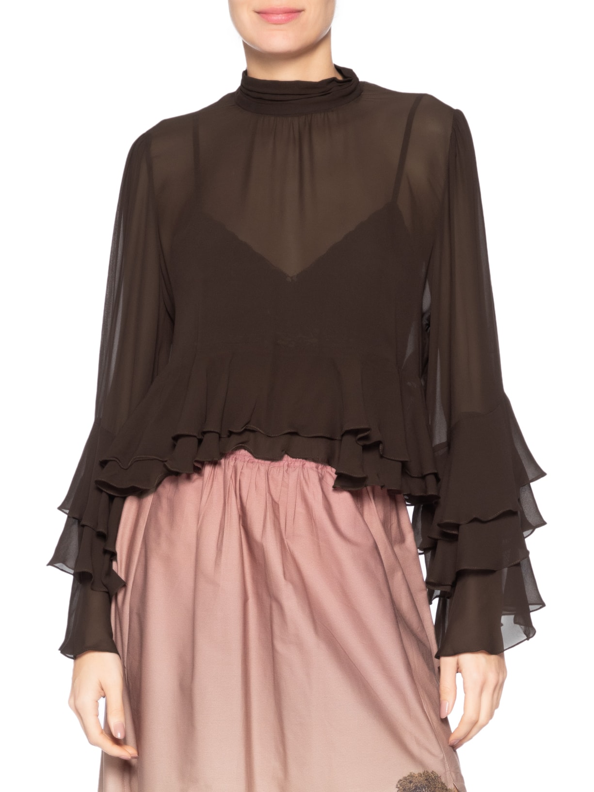 Bata Feminina Manga Castanha – Marrom Animale