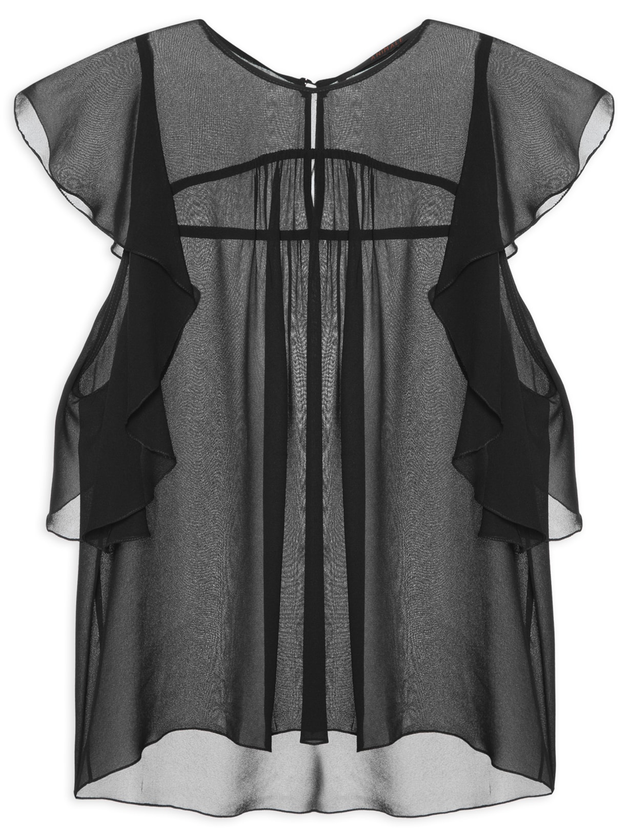 Bata Feminina Manga Curta - Preto