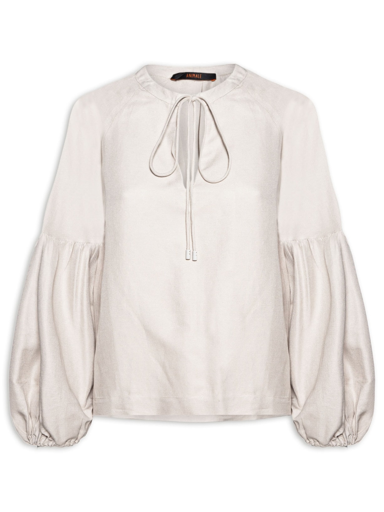 Bata Feminina Manga Longa Natural - Bege