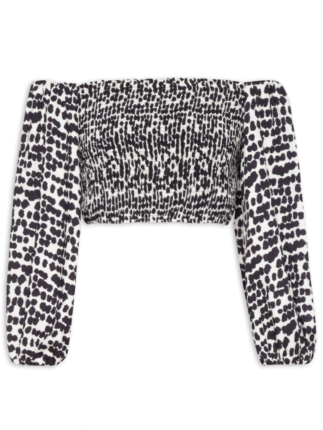 Bata Feminina Ombro A Ombro Pois Grafite - Preto