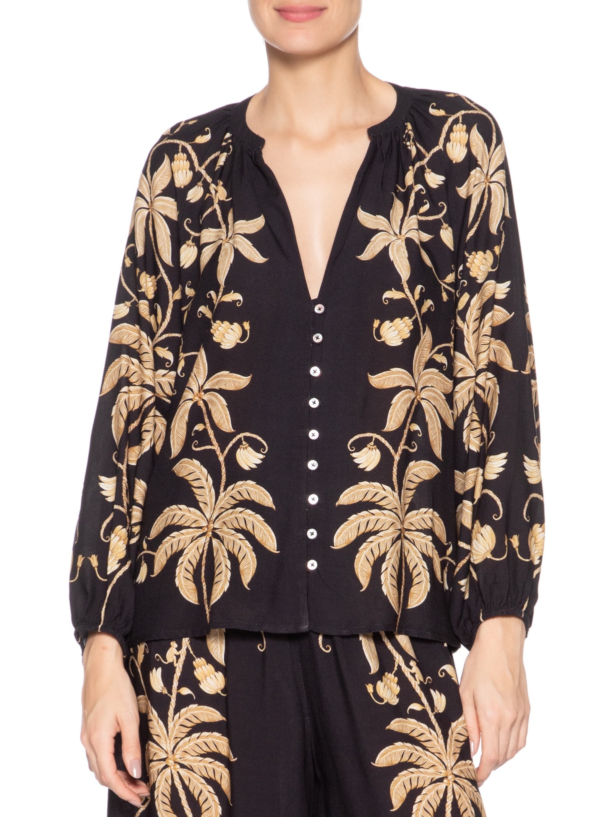 Bata Feminina Ourinho Tropical Preto Farm