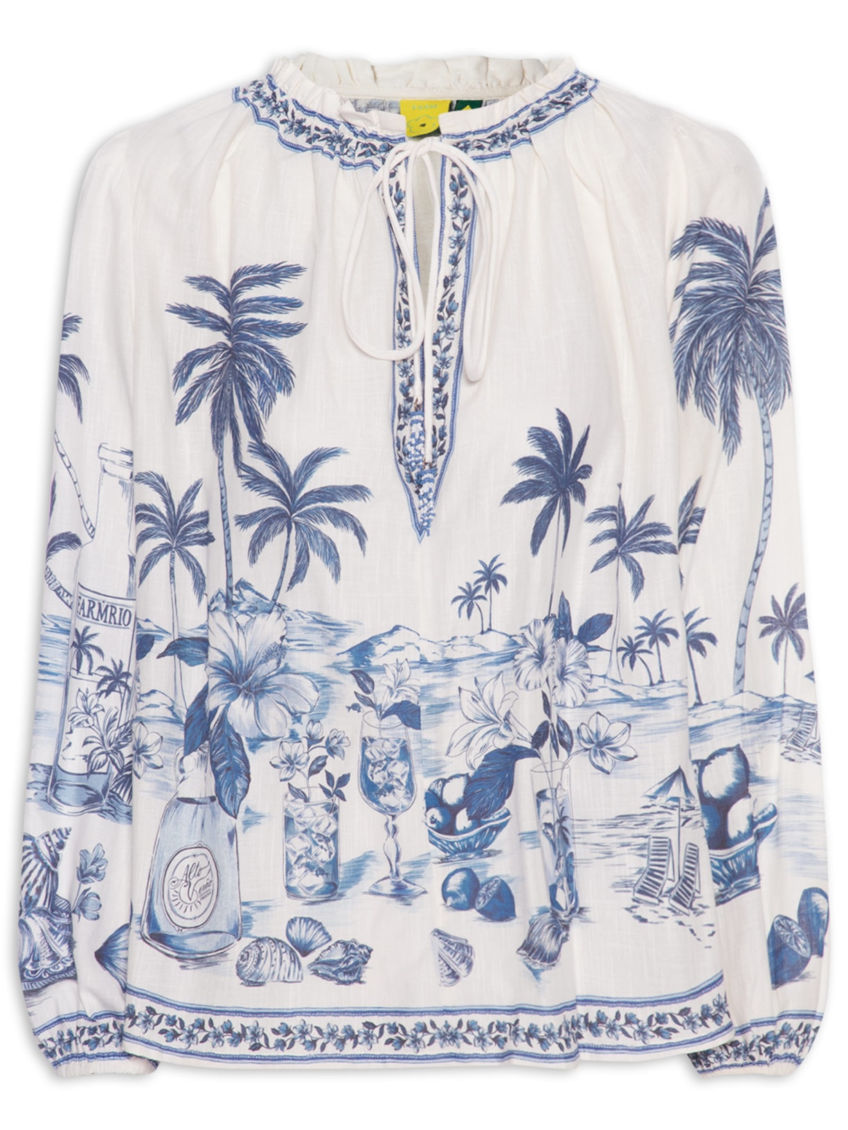 Bata Feminina Praia Posta Azul Farm