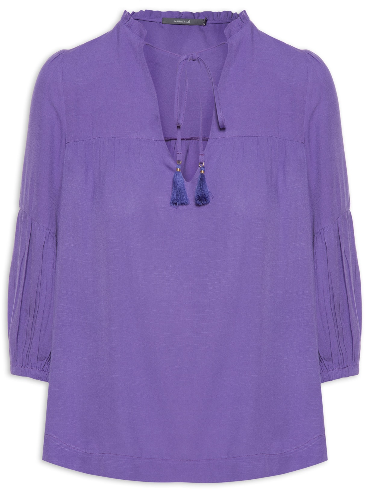 Bata Feminina Recorte Franzido - Roxo