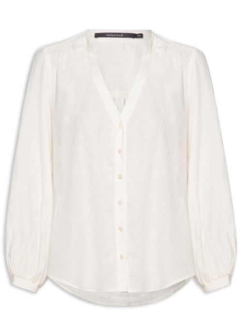 Bata Feminina Recorte Ombro - Off White