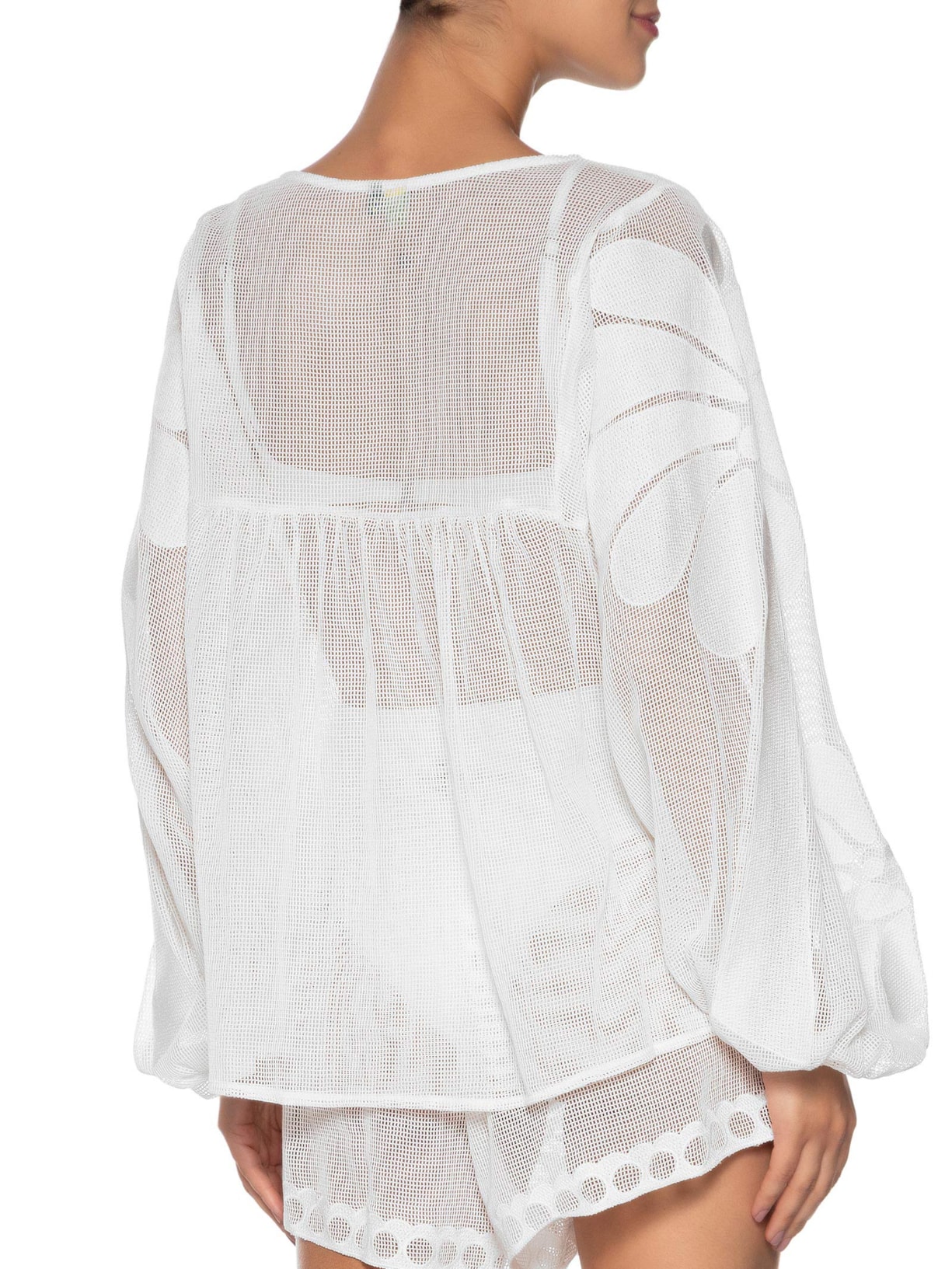 Bata Feminina Tela Cutwork Palermo Branco Farm Praia