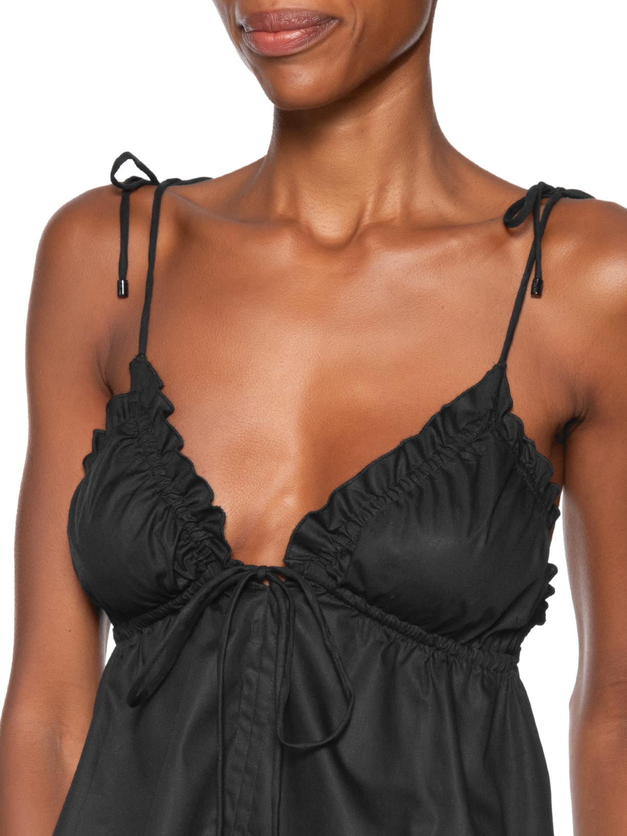 Bata Feminino De Algodão Top Triangulo Preto Animale