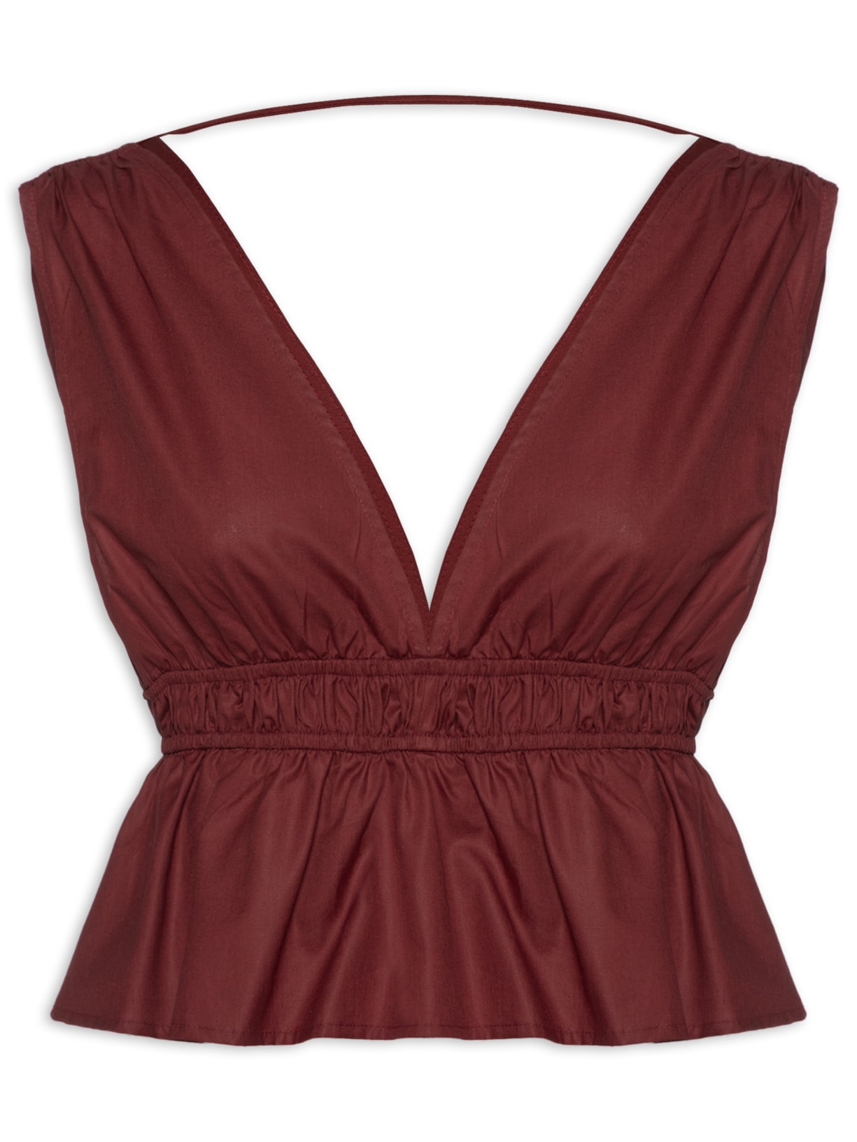 Bata Franzida de Algodão - Vermelho