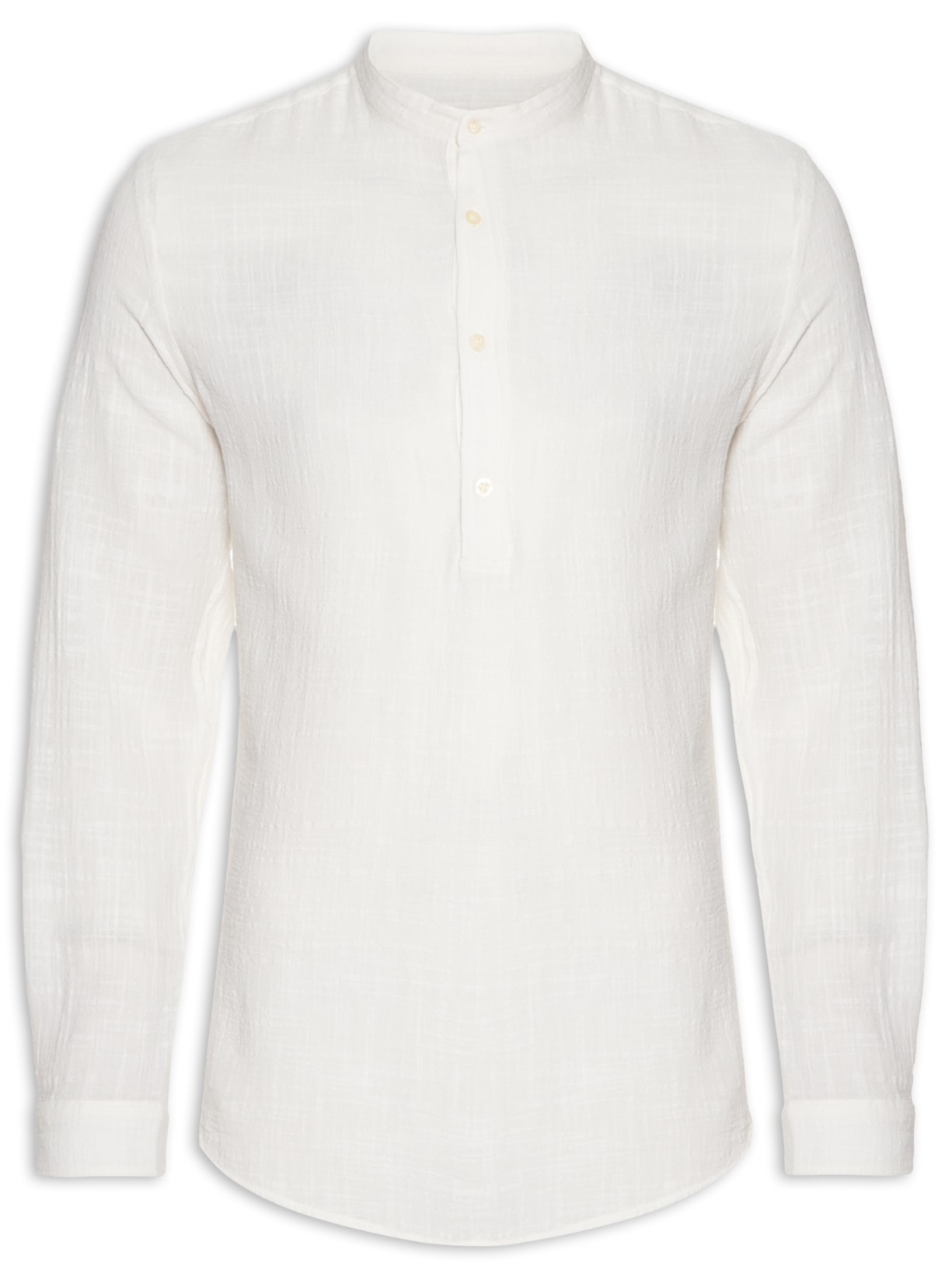 Bata Masculina Manga Longa Atins - Off-white