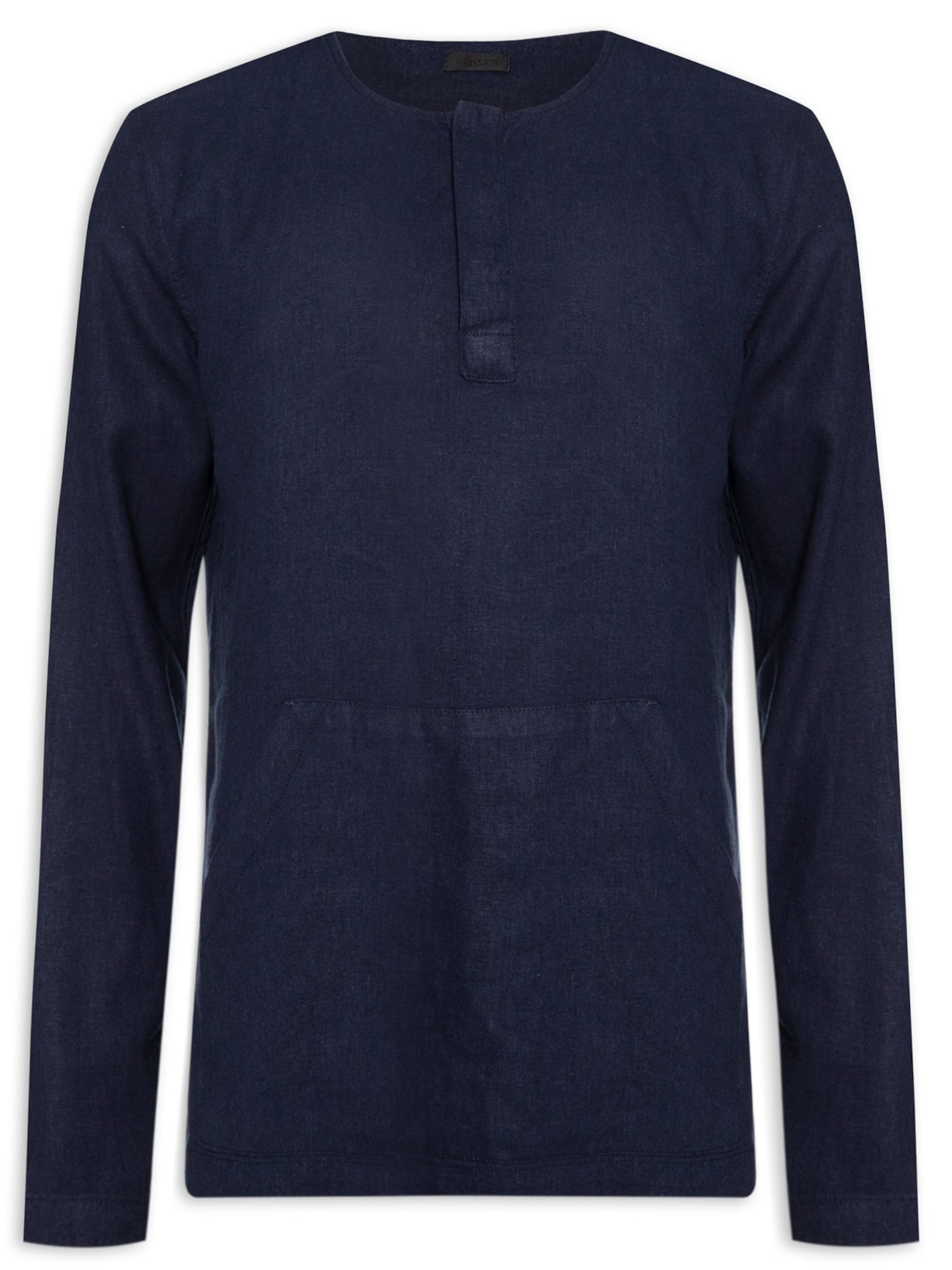 Bata Masculina Muff Manga Longa - Azul