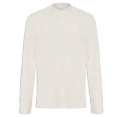 Bata Masculina Underlayer Manga Longa- Bege