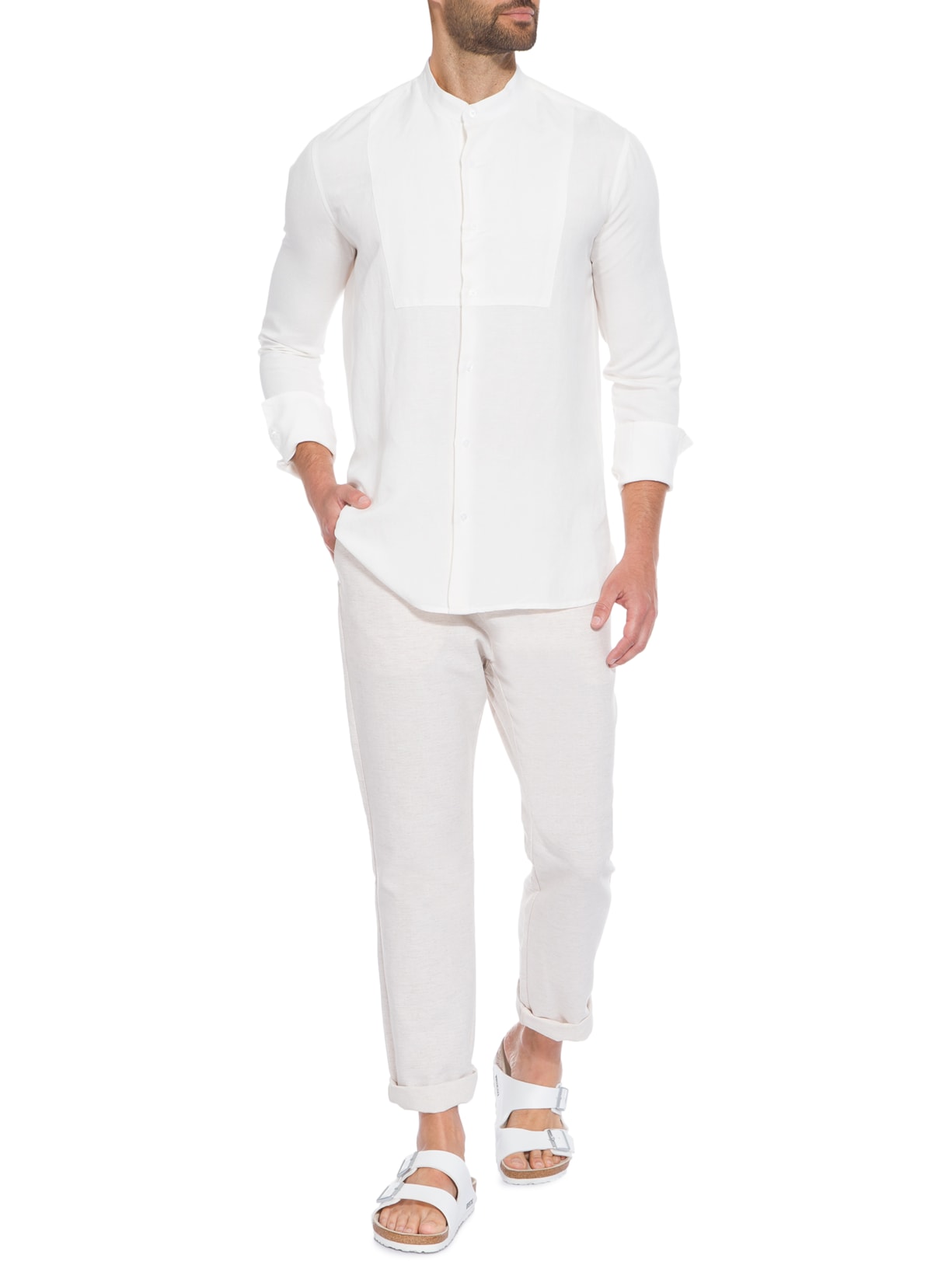 Bata Masculina Underlayer Off White Osklen