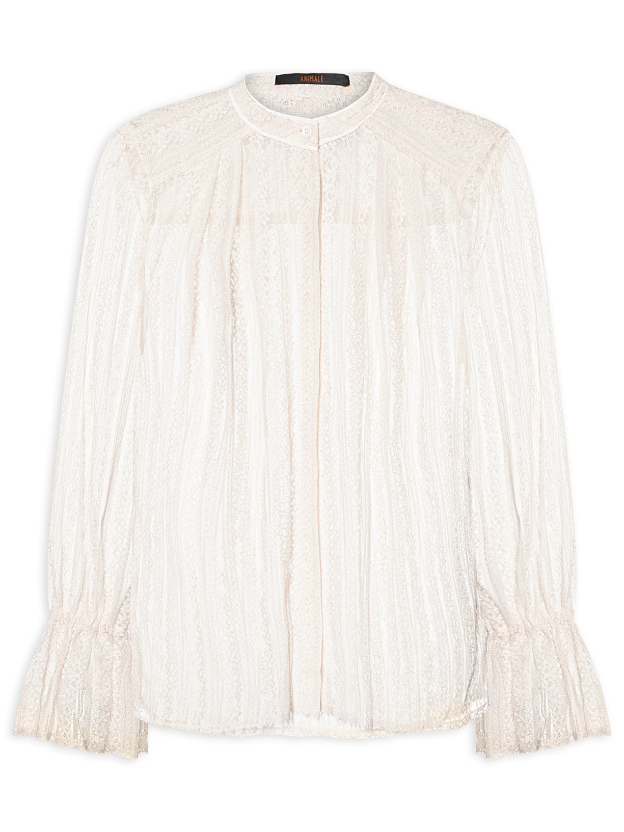 Bata Renda Branco Animale