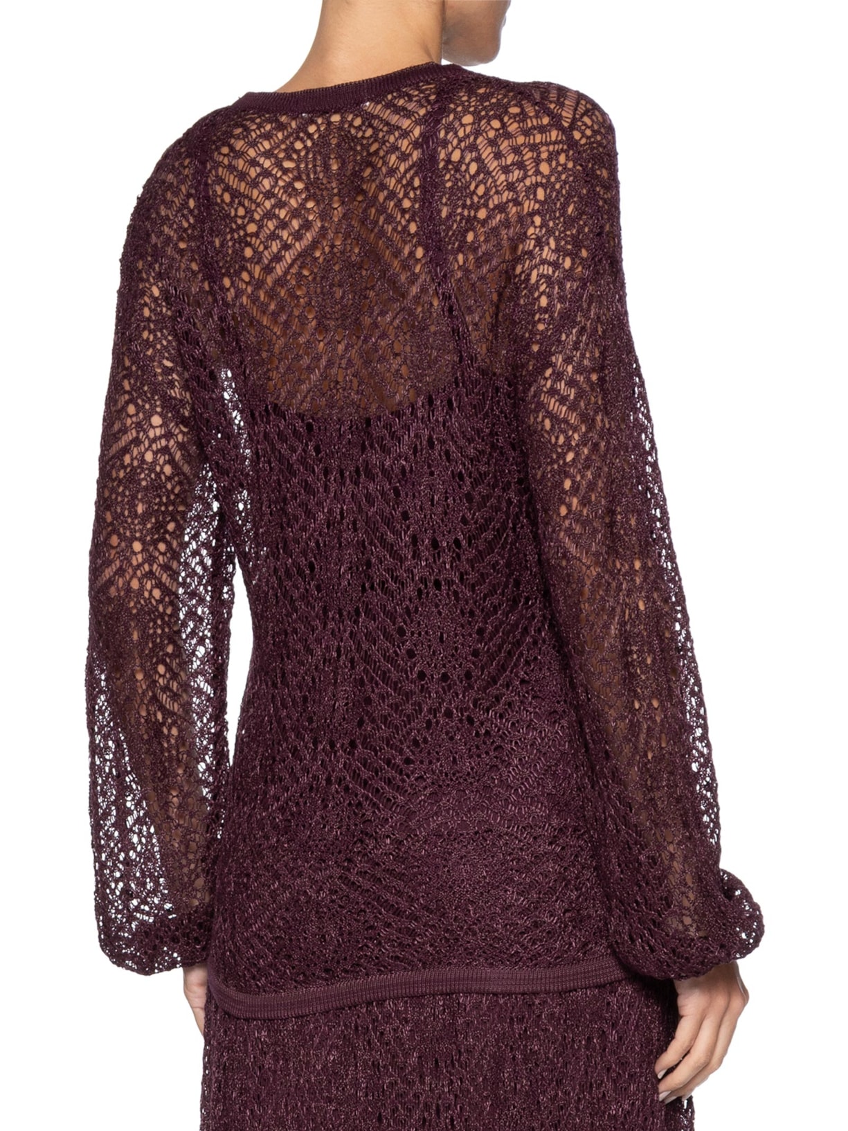 Bata Tricot Rendado – Marrom Dress To