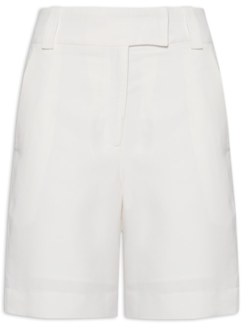 Bermuda Alfaiataria Linho - Off White