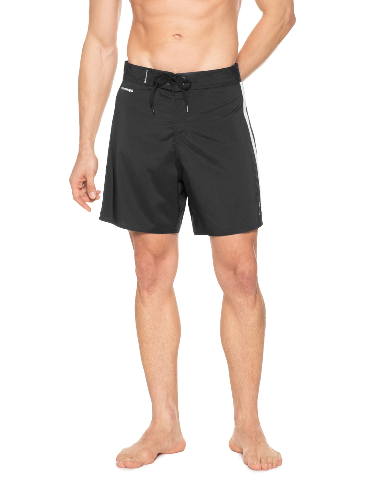 Bermuda Beachwaer Masculina Aquaone New Urban Stripes Preto Osklen