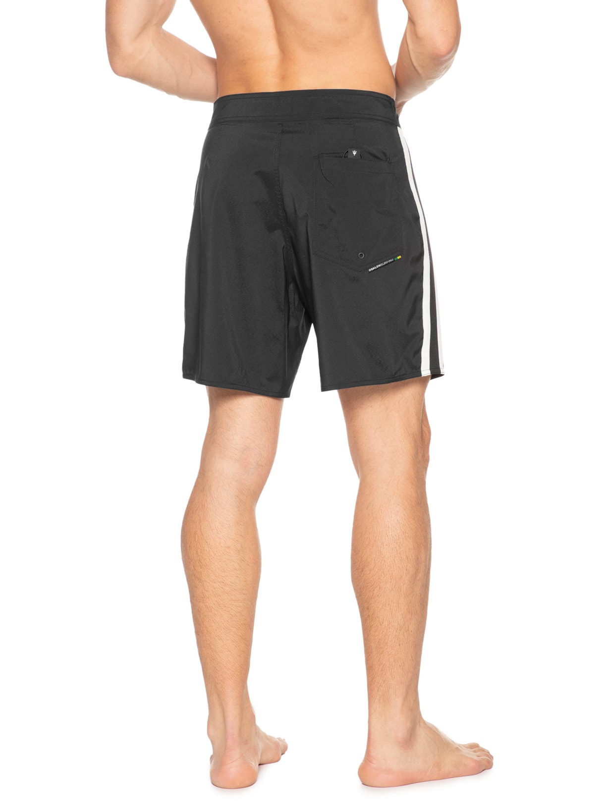 Bermuda Beachwaer Masculina Aquaone New Urban Stripes Preto Osklen