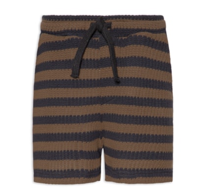 Bermuda Beachwear Masculina Color Stripes Knit New – Marrom