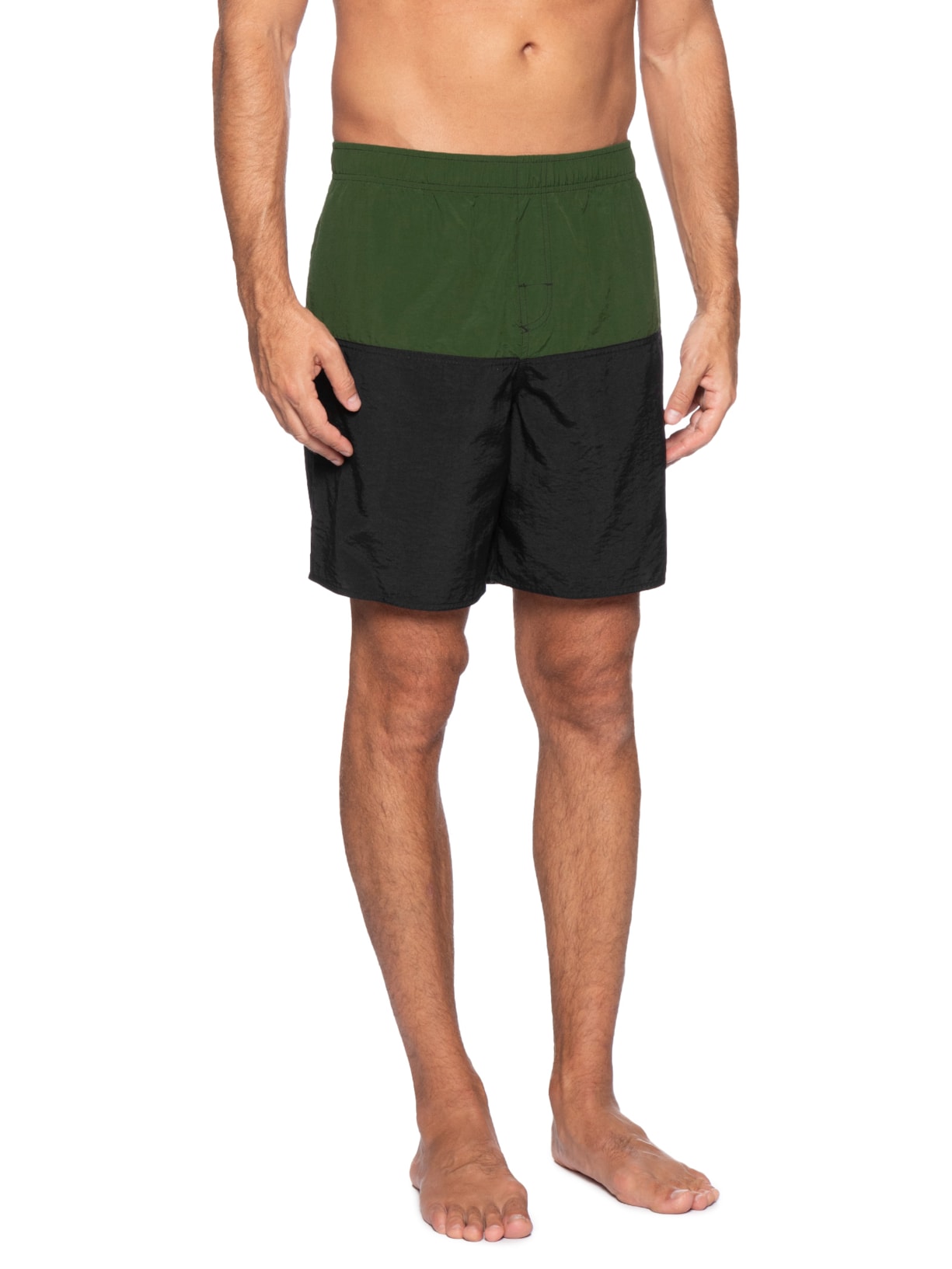 Bermuda Beachwear Masculina Crop Verde Osklen
