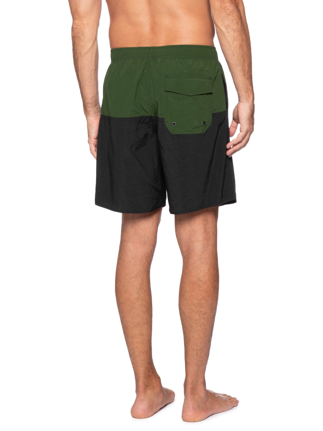 Bermuda Beachwear Masculina Crop Verde Osklen