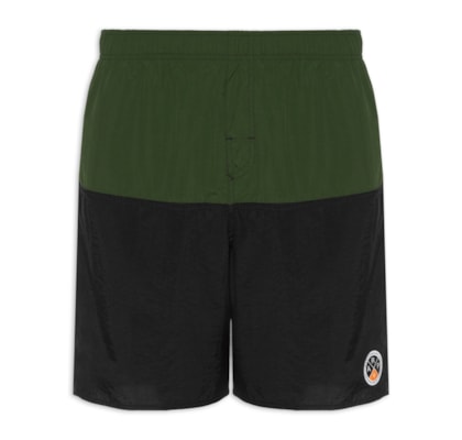 Bermuda Beachwear Masculina Crop - Verde