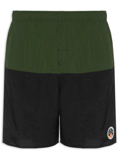 Bermuda Beachwear Masculina Crop - Verde