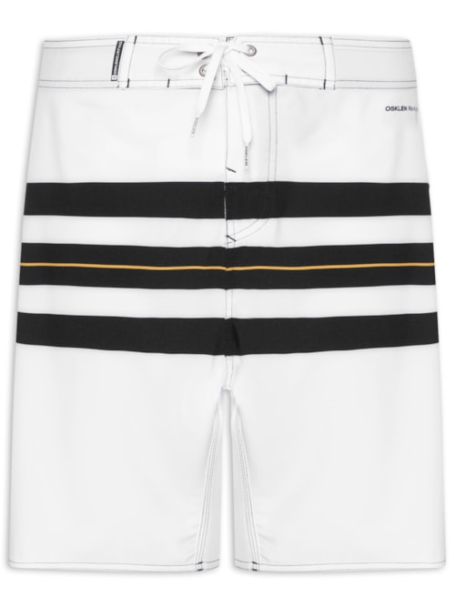 Bermuda Beachwear Masculina Longboad - Branco