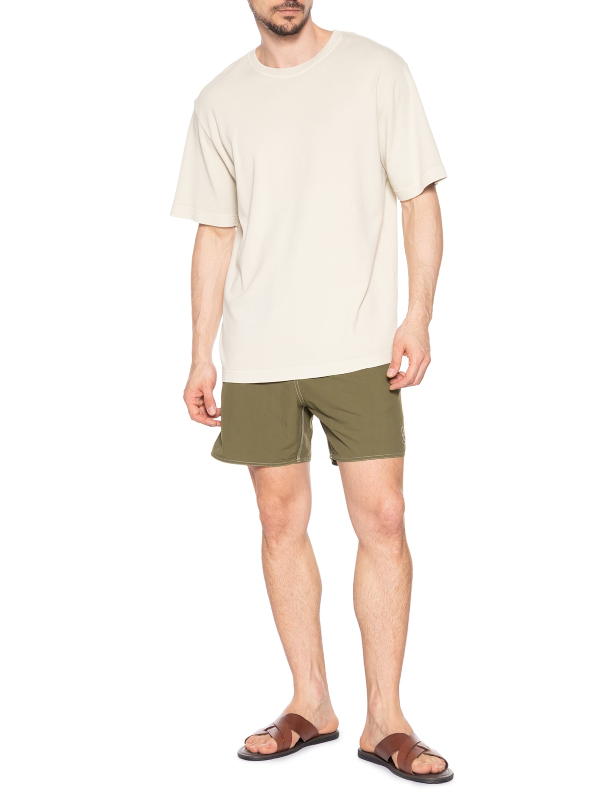 Bermuda Beachwear Masculina Old Srfng Verde Osklen