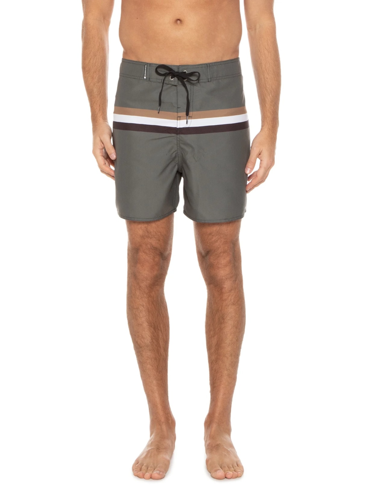 Bermuda Beachwear Masculina Soho Stripes Verde Osklen