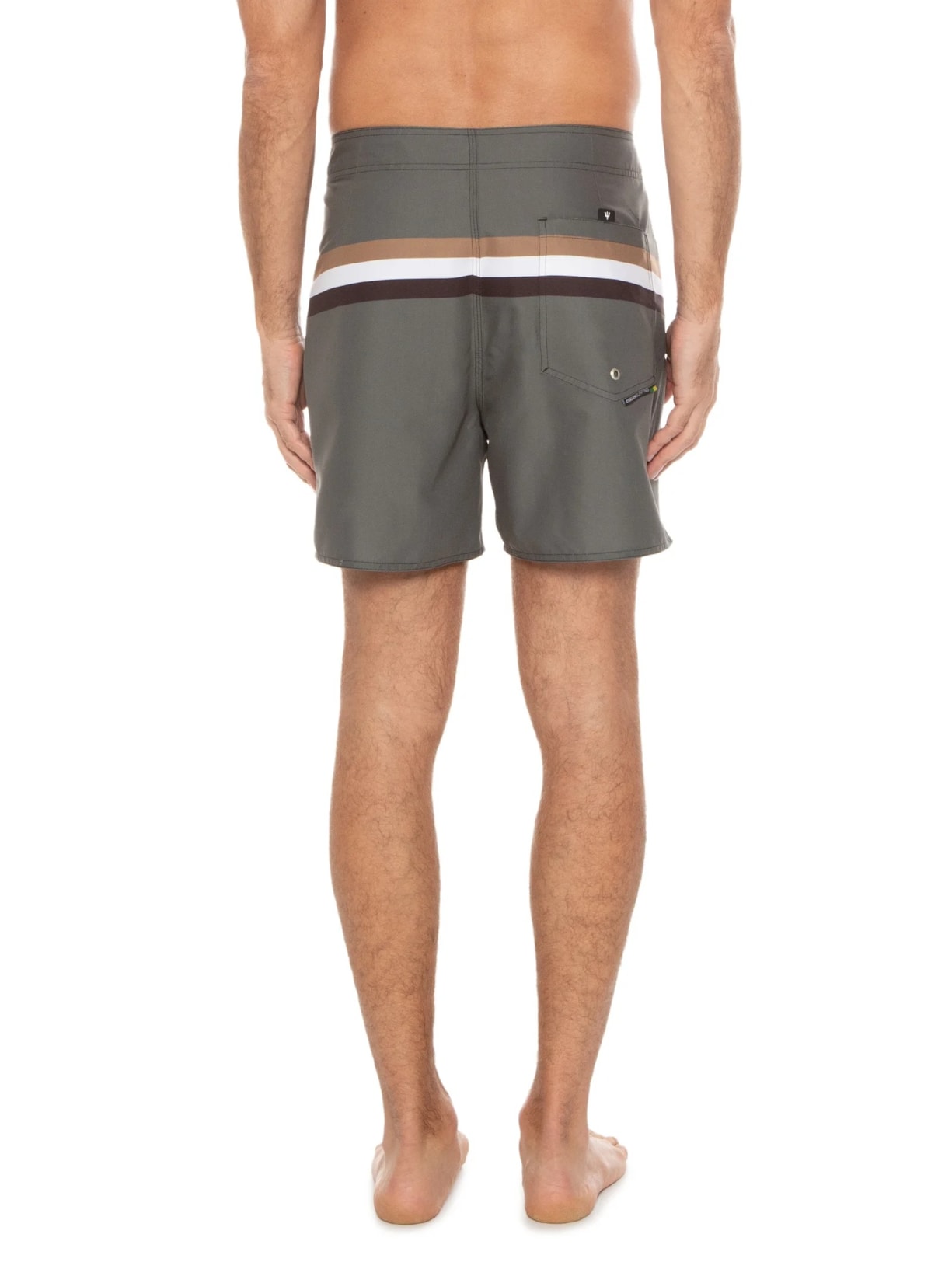 Bermuda Beachwear Masculina Soho Stripes Verde Osklen
