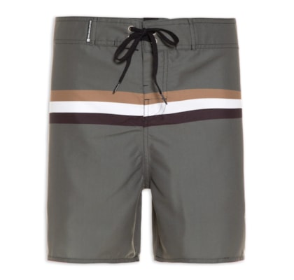 Bermuda Beachwear Masculina Soho Stripes - Verde