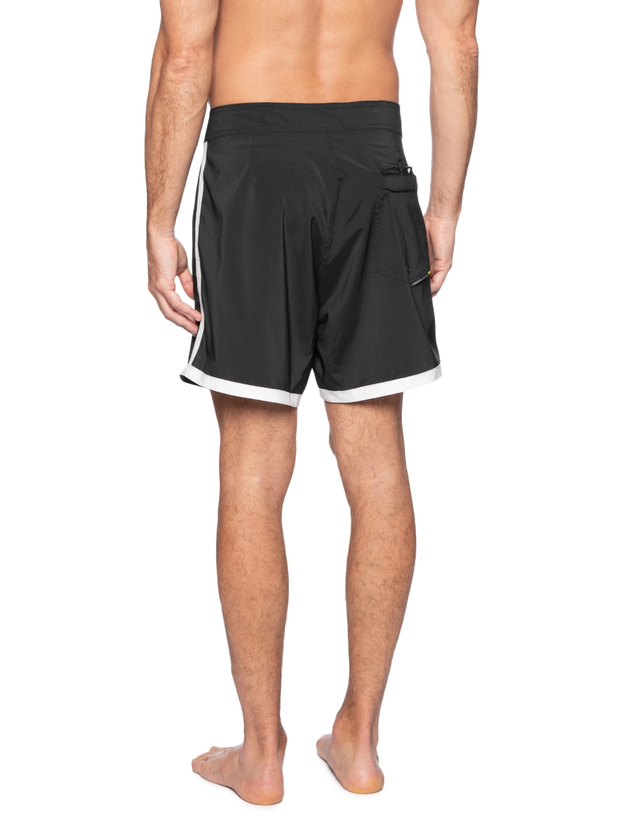 Bermuda Beachwear Masculino Aquaone Flex Malibu Preto Osklen