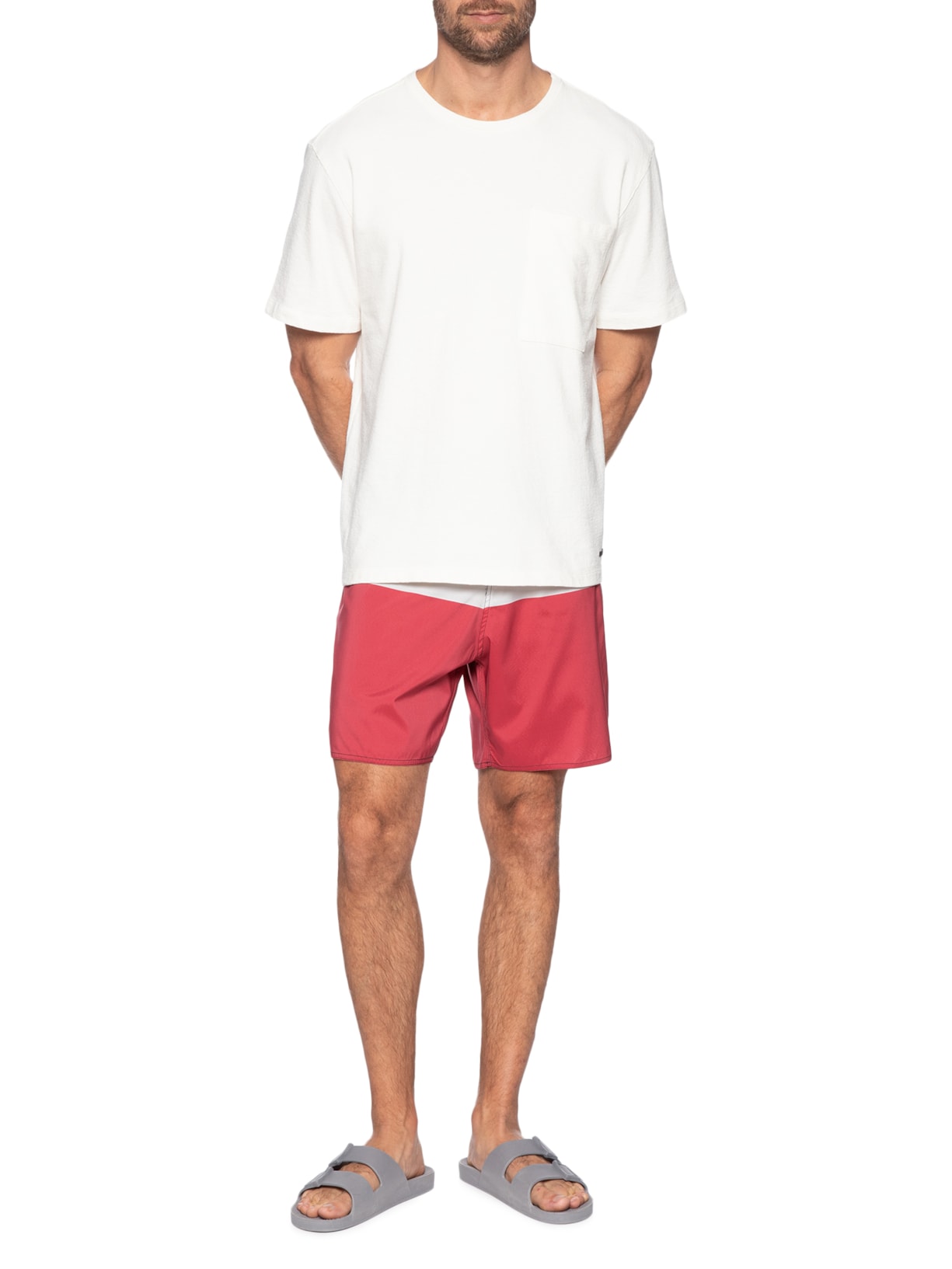 Bermuda Beachwear Masculino Aquaone Flex New Triple Preto Osklen