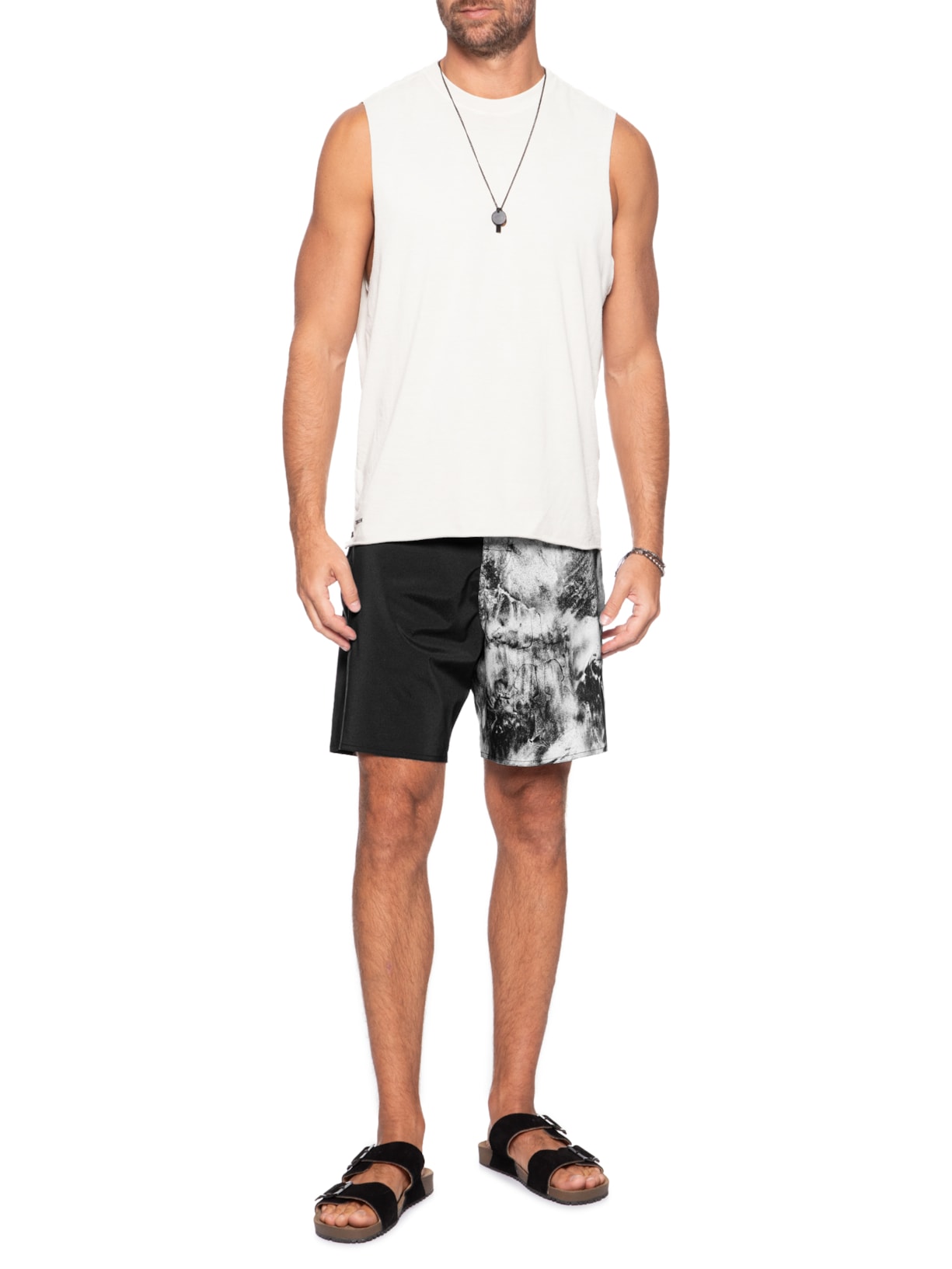 Bermuda Beachwear Masculino Aquaone Flex Sand Preto Osklen