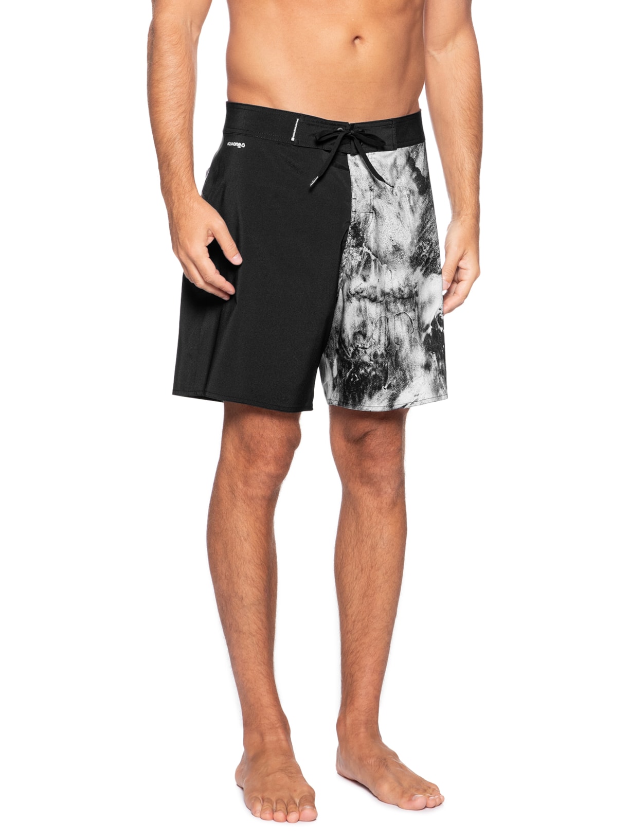 Bermuda Beachwear Masculino Aquaone Flex Sand Preto Osklen