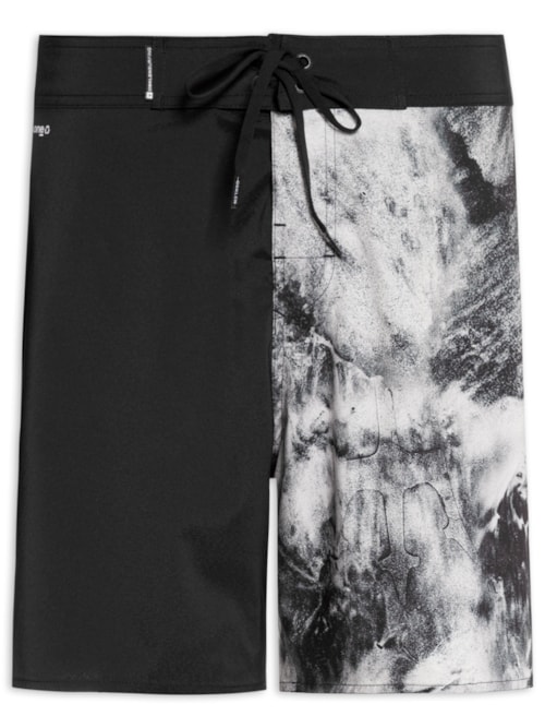 Bermuda Beachwear Masculino Aquaone Flex Sand - Preto