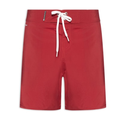 Bermuda Beachwear Masculino Aquaone Flex Stripes - Vermelho