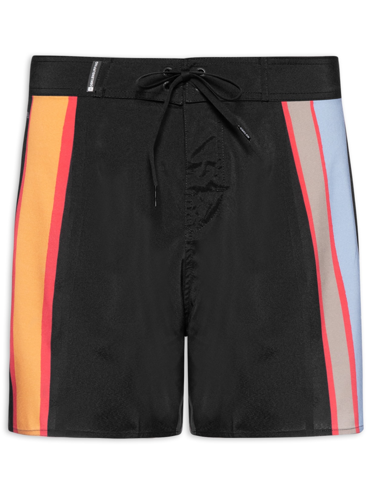 Bermuda Beachwear Masculino Aquaone Flex Triangle  Preto Osklen
