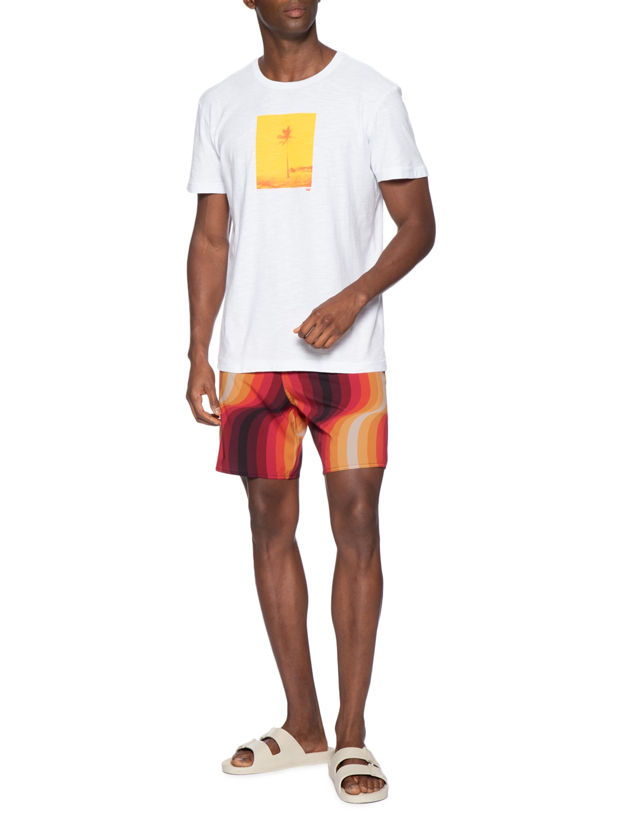 Bermuda Beachwear Masculino Ipanema Rings Preto Osklen