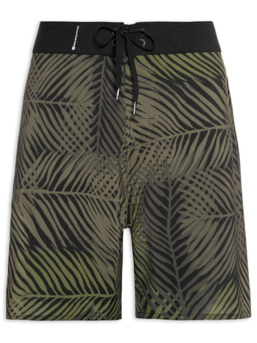 Bermuda Beachwear Masculino Trama - Preto