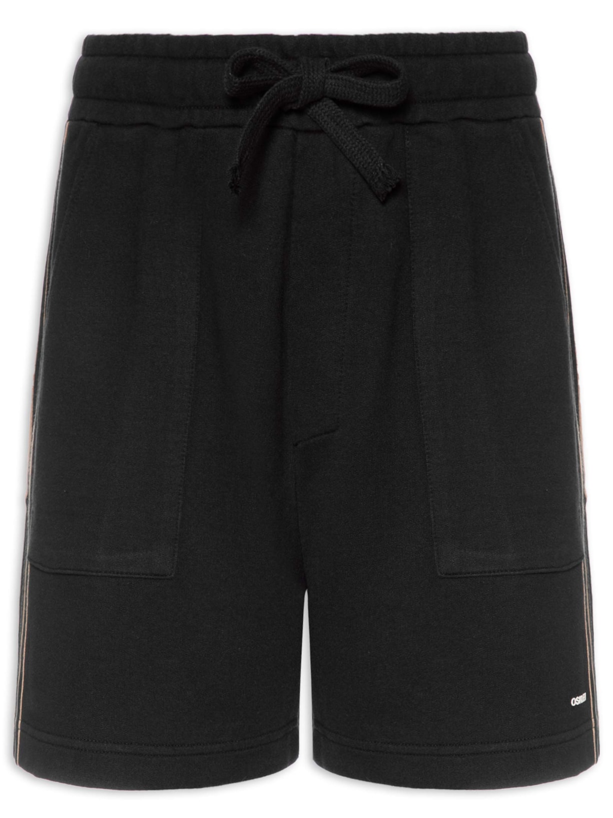 Bermuda Beachwear Pranchão Stripes Masculina Preto Osklen