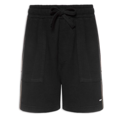 Bermuda Beachwear Pranchão Stripes Masculina - Preto