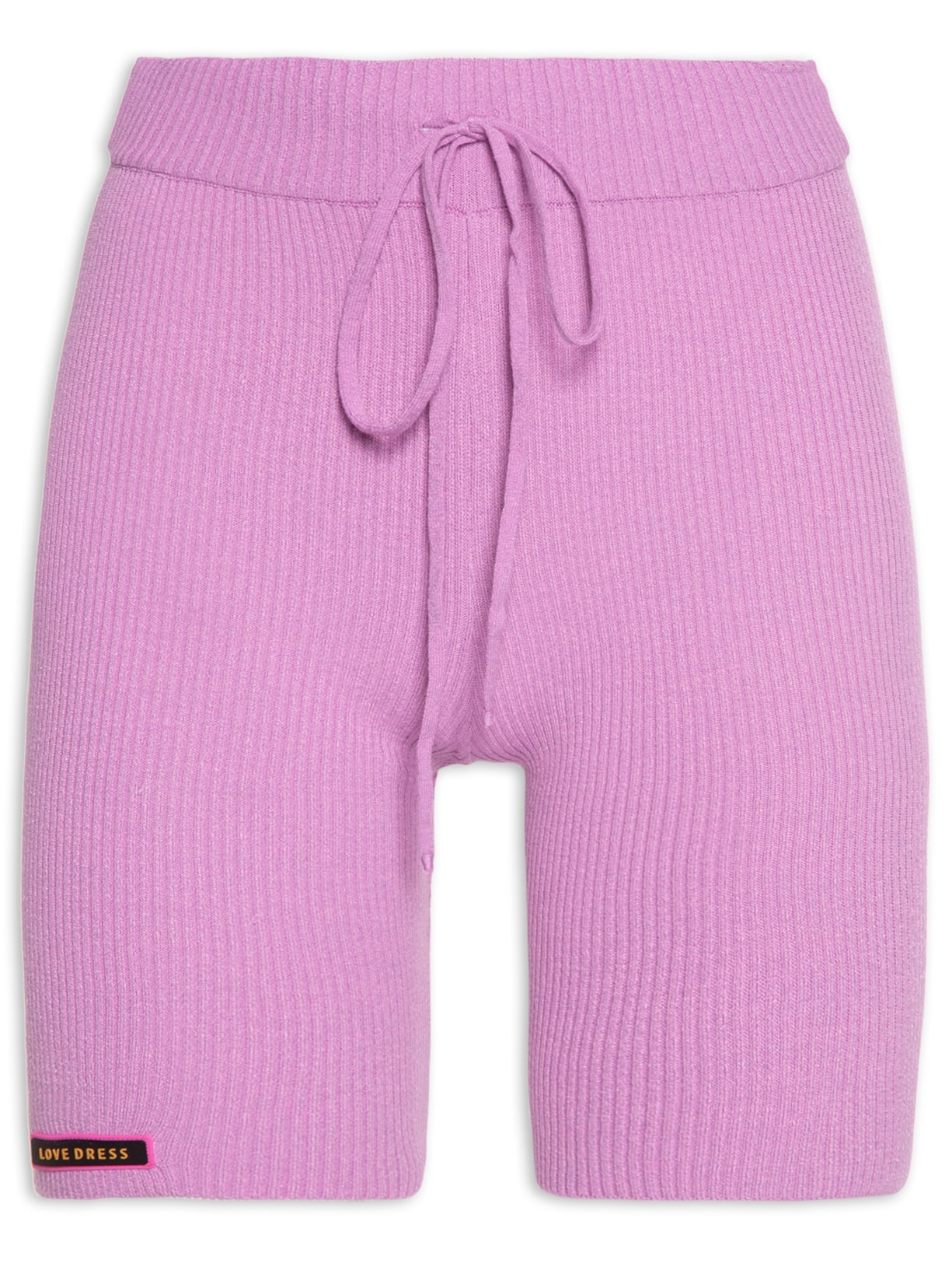 Bermuda Biker Canelada Tricot Lilás Dress To