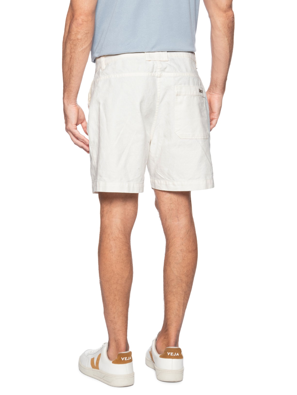 Bermuda Casual Masculina New Flow Basic Branco Osklen