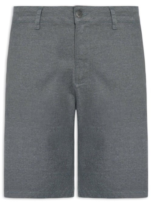 Bermuda Chino Masculina Clássico Moline - Cinza