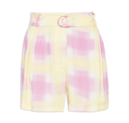 Bermuda Clochard Estampa Xadrez Lumê