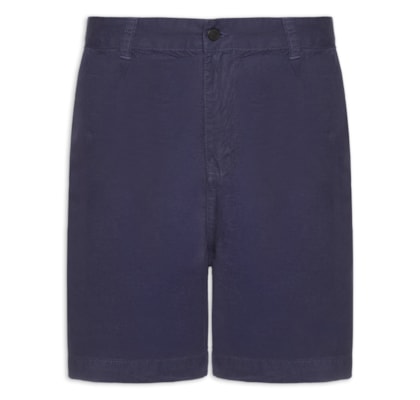 Bermuda De Alfaiataria Masculina E-Basics - Azul