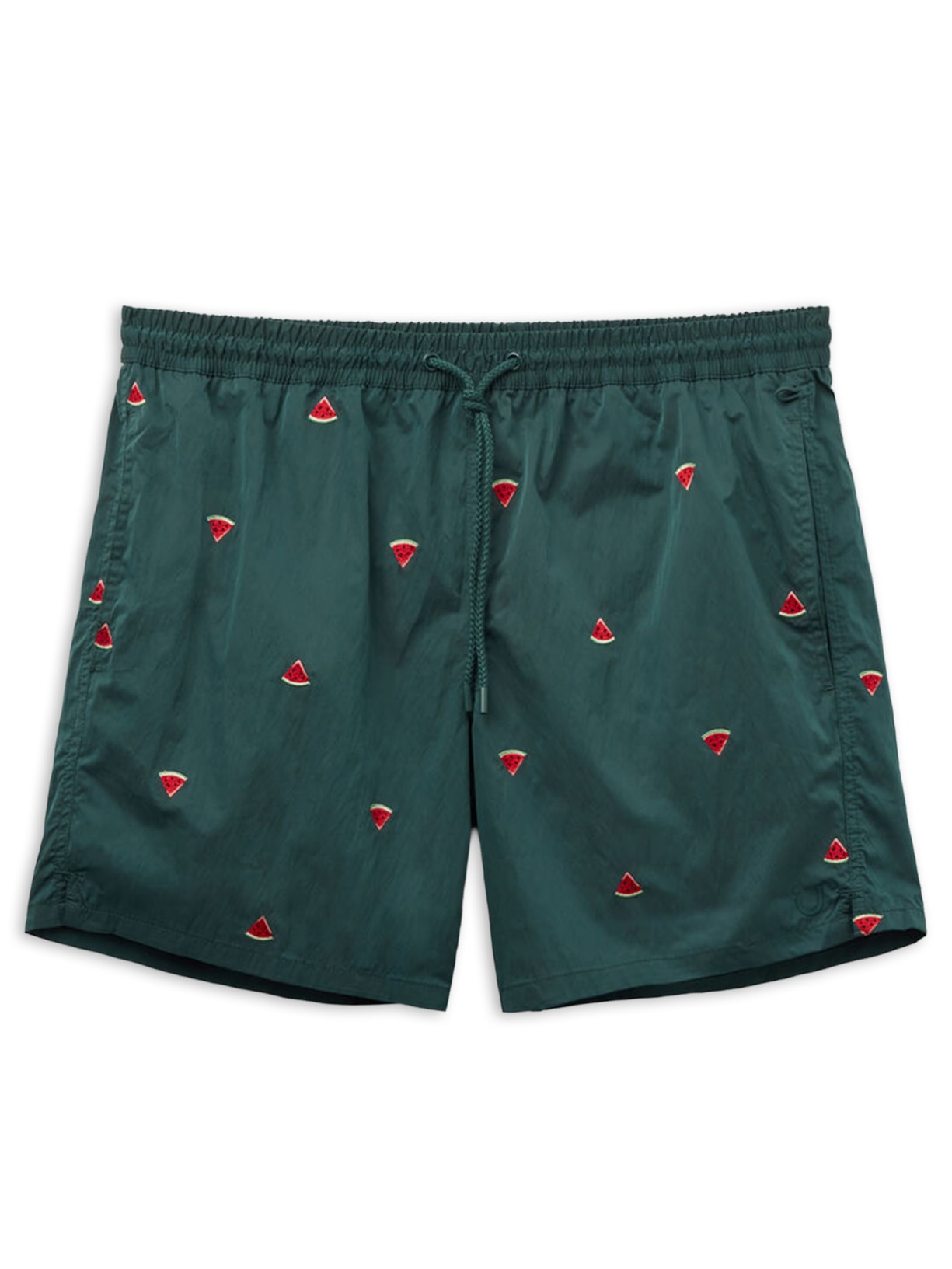 Bermuda De Banho Com Bordado De Melancias Verde Intimissimi