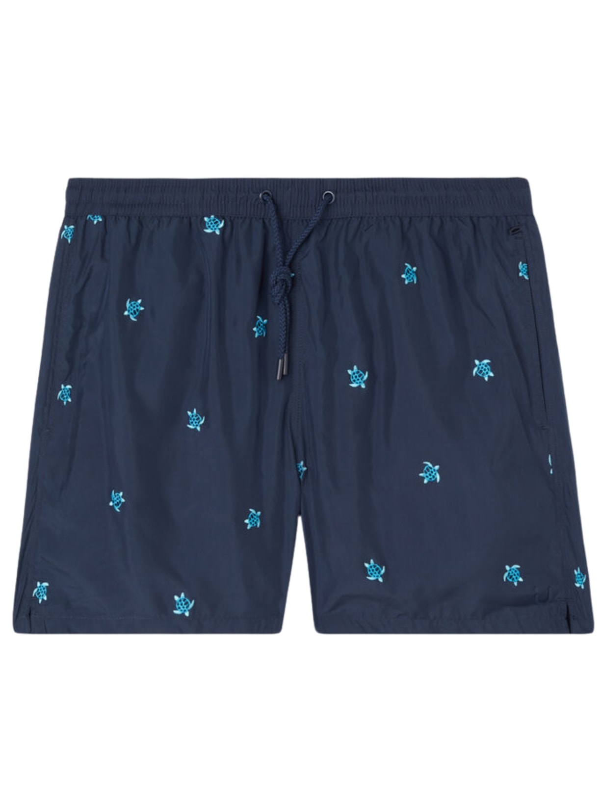 Bermuda De Banho Com Estampa De Tartarugas - Azul